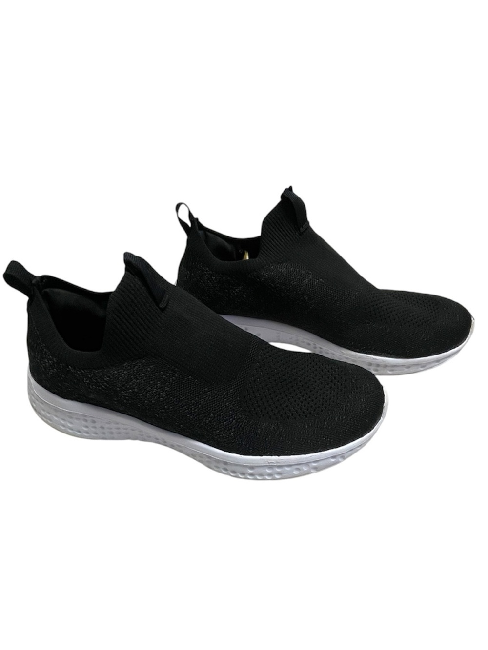 Avia Women’s Size 9 Black Knit Slip On Walking Comfort Sneakers